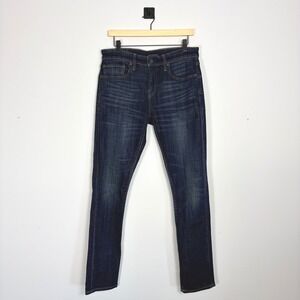 Lucky Brand Mens 110 Slim Dark Wash Denim Jeans 31 x 32 Stretch Pants Casual